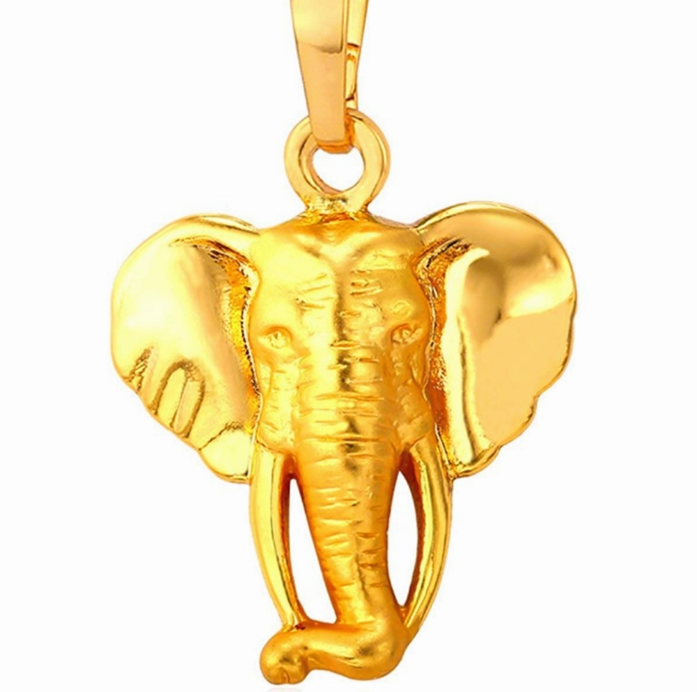 Gold Elephant Necklace